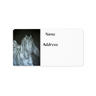 Silver Adressetikett