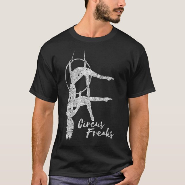 Silver Aerial Ringar Aerial Silke Aerial Practice T Shirt (Framsida)