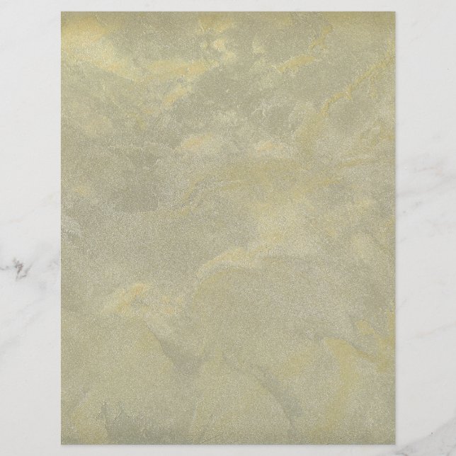 Silver And Gold Metallisk Gips Flyers (Framsida)