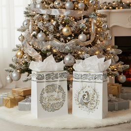 Silver and gold nativity Christmas