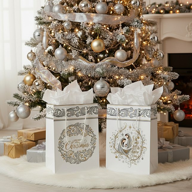 Silver and gold nativity Christmas (Skapare uppladdad)