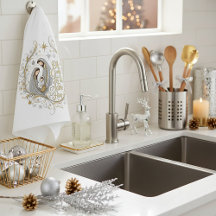 Silver and gold nativity Christmas