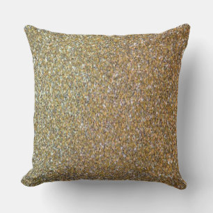’SILVER AND GULD’ Grått Silver Brown Guld Abs Kudde
