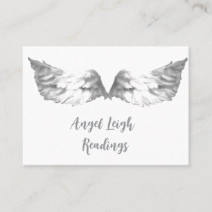 Silver Angel, Andlig, Reiki, affärskort Visitkort