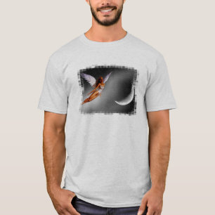 Silver Angel Designad Fantasy T-Shirt
