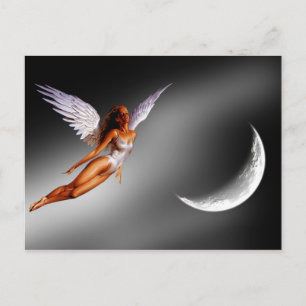 Silver Angel Fantasy/Sci Fi Designade vykort