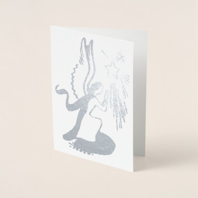 Silver Angel Folierat Kort (Framsida)