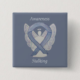 Silver Angel Ribbon Art Stift Knapp