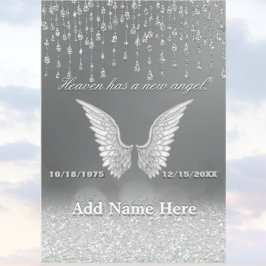 Silver Angel Tårar-minneskort Kort