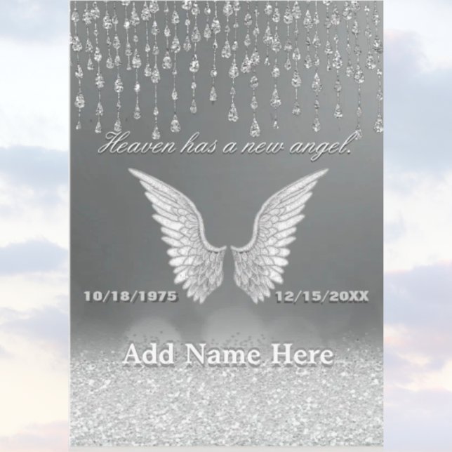 Silver Angel Tårar-minneskort Kort (Skapare uppladdad)