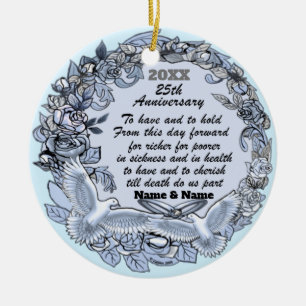 Silver Anniversary-ornament Julgransprydnad Keramik
