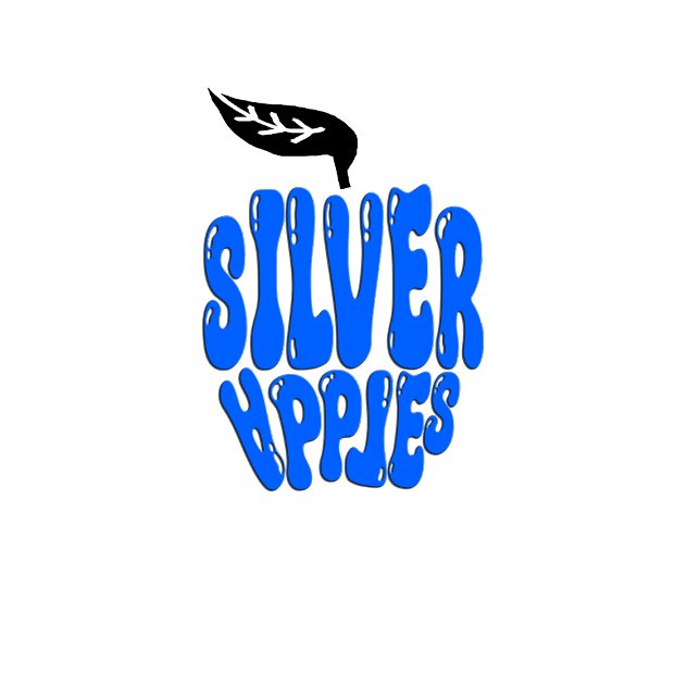 Silver Apples Blue Script Unisex Band T-Shirt (Skapare uppladdad)