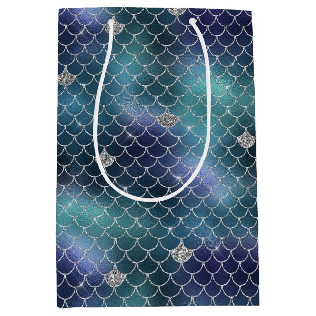 Silver Aqua Blue Sjöjungfru (Framsidan)