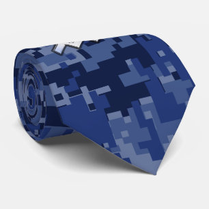 Silver Aquarius Zodiac Sign Navy Blue Digital Camo Slips