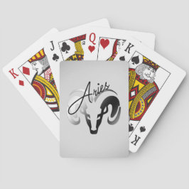 Silver Aries Aries Ram Zodiac Casinokort