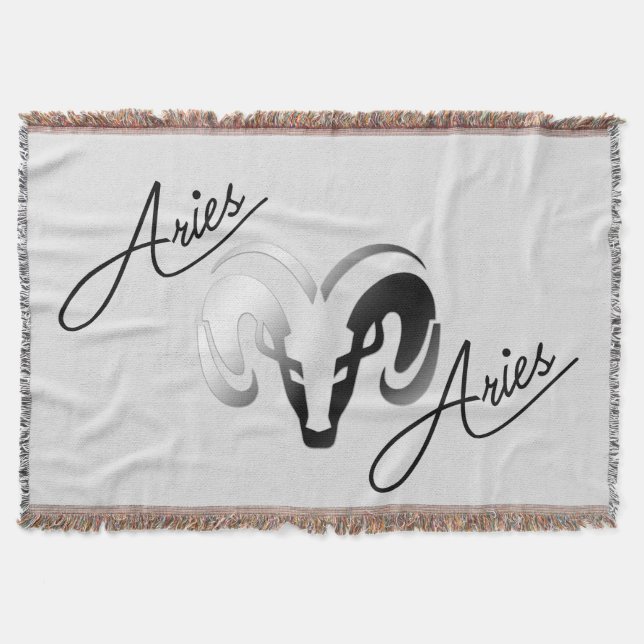 Silver Aries Aries Ram Zodiac Filt (Framsidan)