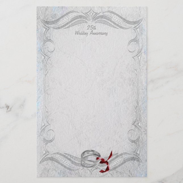 Silver-årsdagen Brevpapper (Framsida)