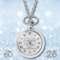 Silver-årsgåvor till frun, Pendant Watch