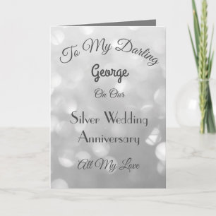 Silver-årsjubileet Make Greeting Card. Kort