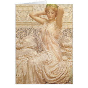 Silver av Albert Joseph Moore, Victorian Fine Art Hälsningskort