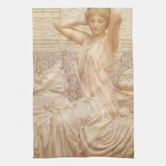 Silver av Albert Joseph Moore, Victorian Fine Art Kökshandduk (Vertikal)