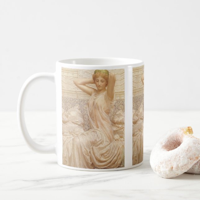 Silver av Albert Joseph Moore, viktoriansk finkons Kaffemugg (Med munk)