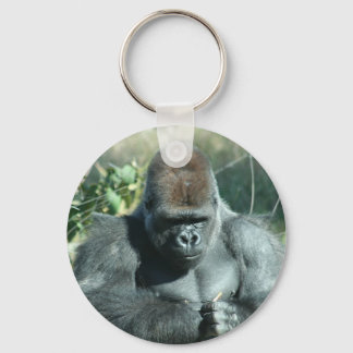 Silver Back Gorilla Nyckelring