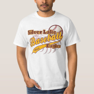 Silver baseball för sjöörnar t-shirt