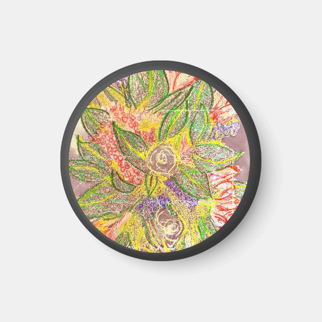 Silver Basket utan handtag Magnet (Framsidan)