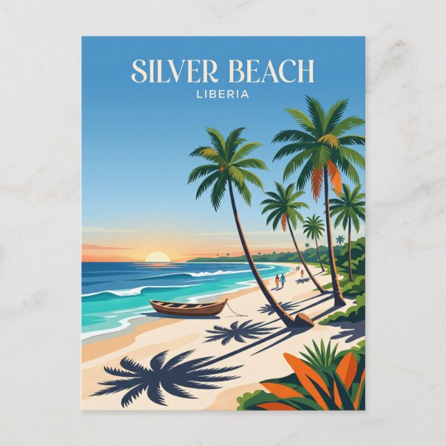 Silver Beach Liberia Vykort (Framsida)