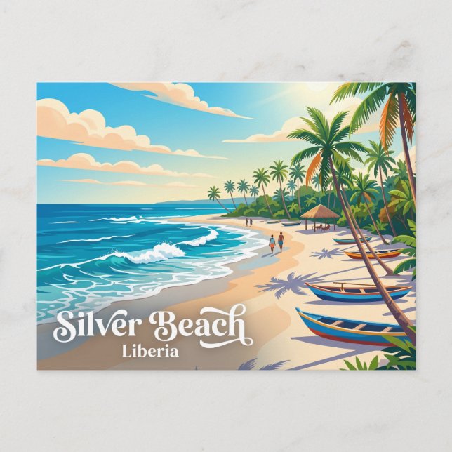 Silver Beach Liberia Vykort (Framsida)
