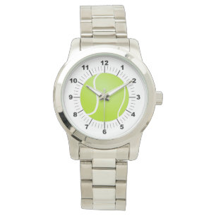 Silver-bevakning av tennis Boll Armbandsur