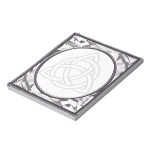 Silver Bevel Triquetra Anteckningsblock