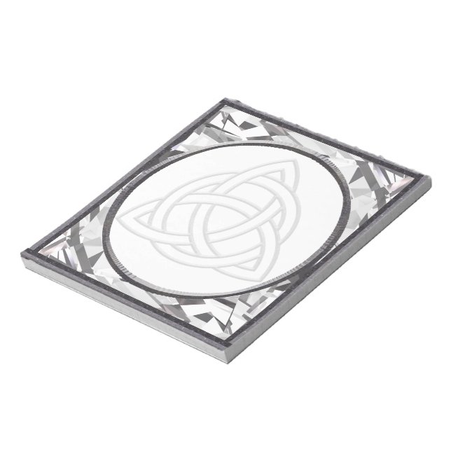 Silver Bevel Triquetra Anteckningsblock (Roterad)