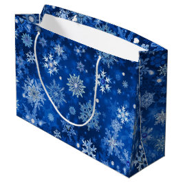 Silver Big Gift-blocket Snöflingor och julklapp