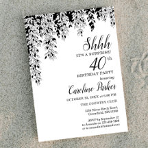 Silver Birch 40-årsjubileum Överraskningsfödelseda
