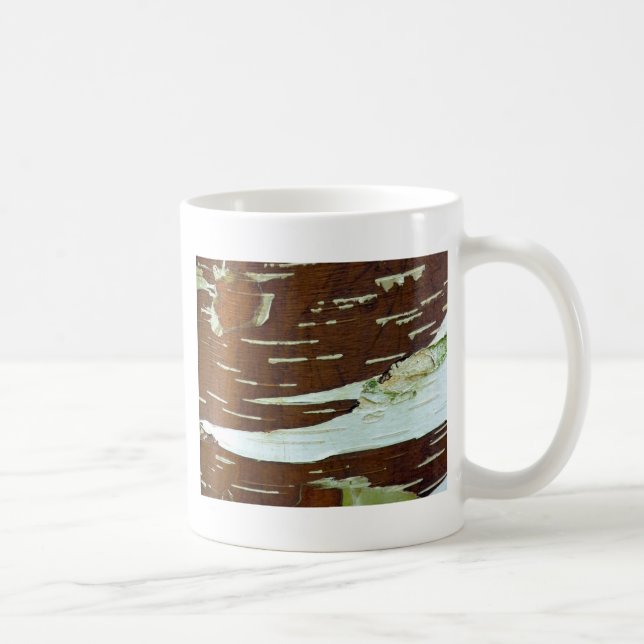Silver Birch Natural Träd Bark Kaffemugg (Höger)
