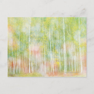 Silver Birch Träd Vykort