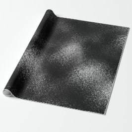 Silver Black Graphite Shiny Glass Ice Vip Presentpapper