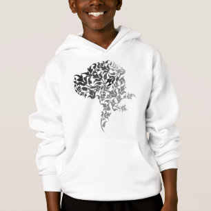 Silver Black modern blom Great Dane illustration T Shirt