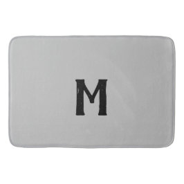 Silver Black Monogram Badrumsmatta
