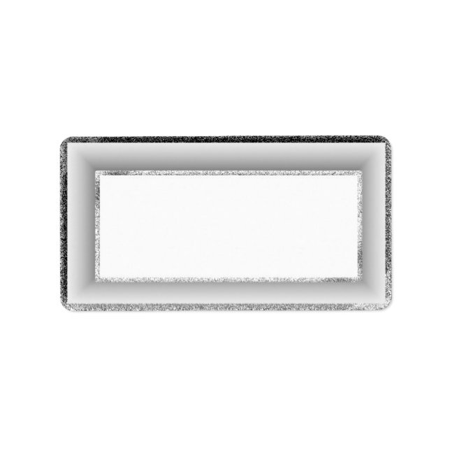 Silver Blank Adressetiketter (Framsidan)
