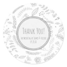 Silver Blommiga Löv Rustika Elegant Bröllopspresen