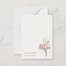 Silver Blommigt Girl Dancer Dance Academy Logotyp