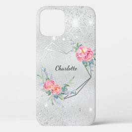 Silver blommigt rosan glitter namn