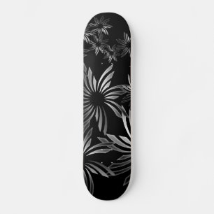 Silver blommor skateboard bräda 20 cm