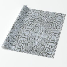 Silver Blue Anaconda Exotic Snakeskin Presentpapper