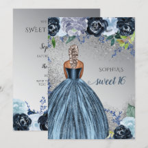 Silver Blue Gnistra Dress Sweet 16 födelsedag