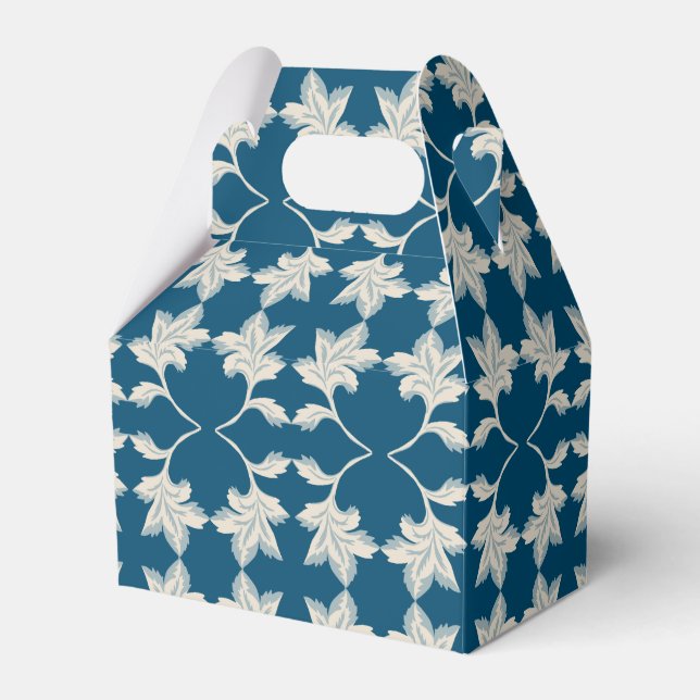 Silver Blue Winding Löv Presentaskar (Framsidan Sidan)