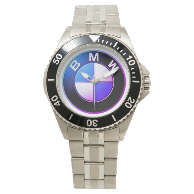 Silver BMW-klockan för all er bilentusiasm Armbandsur (Framsida)